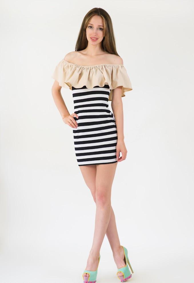 Платье женское Podium Lea 21340-BEIGE XS Бежевый
