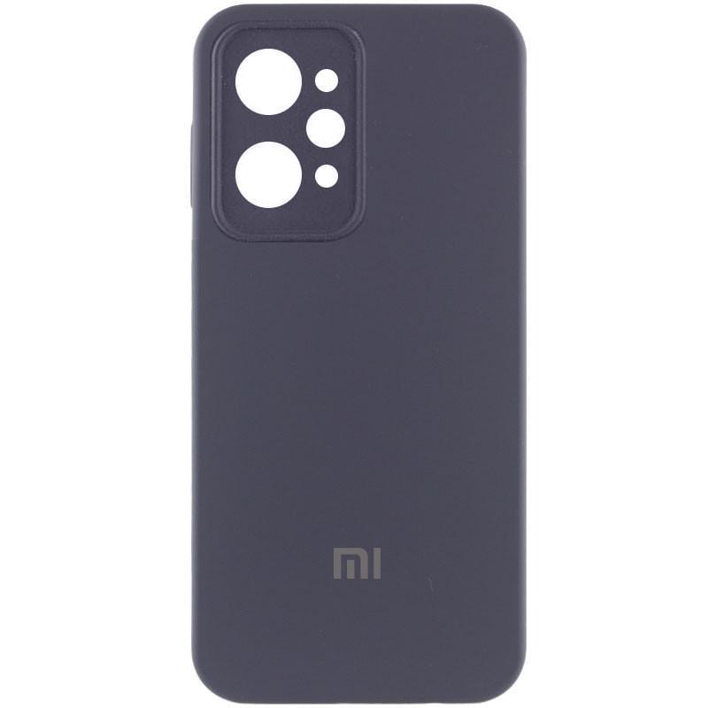 Противоударный Чехол Silicone Cover Lakshmi Full Camera (AAA) with Logo для Xiaomi Redmi 12 Dark Grey