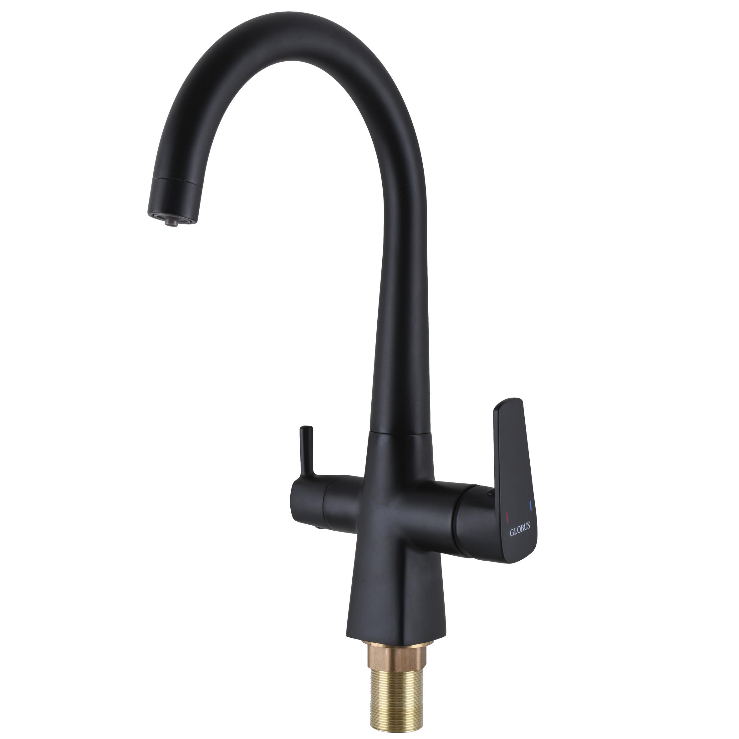 Смеситель для кухни под осмос Globus Lux LAZER GLLR-0999-10-BB - фото 6 Смеситель для кухни под осмос Globus Lux LAZER GLLR-0999-10-BB - фото 6