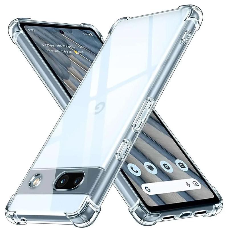 Протиударний TPU чохол GETMAN Ease logo посилені кути Full Camera для Google Pixel 7 Безбарвний (прозорий)