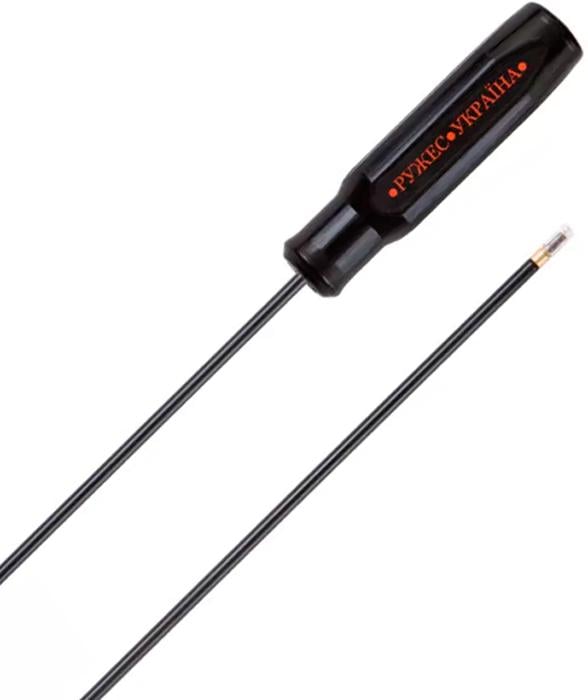 Шомпол Ружес з вішером для пневматичної та малокаліберної зброї довжина 85 см сталь в обплетенні 1/8 M (6200001584) Шомпол Ружес з вішером для пневматичної та малокаліберної зброї довжина 85 см сталь в обплетенні 1/8 M (6200001584)