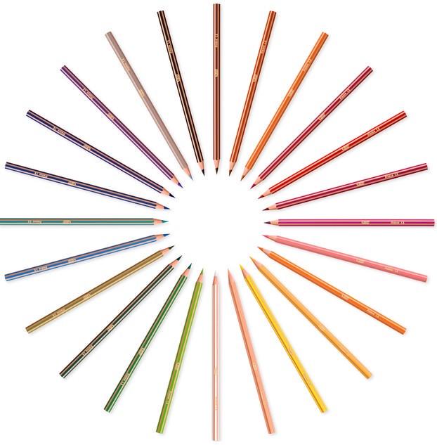 Олівці кольорові BIC Kids Evolution Stripes 18 шт. (2700688883) - фото 2 Олівці кольорові BIC Kids Evolution Stripes 18 шт. (2700688883) - фото 2