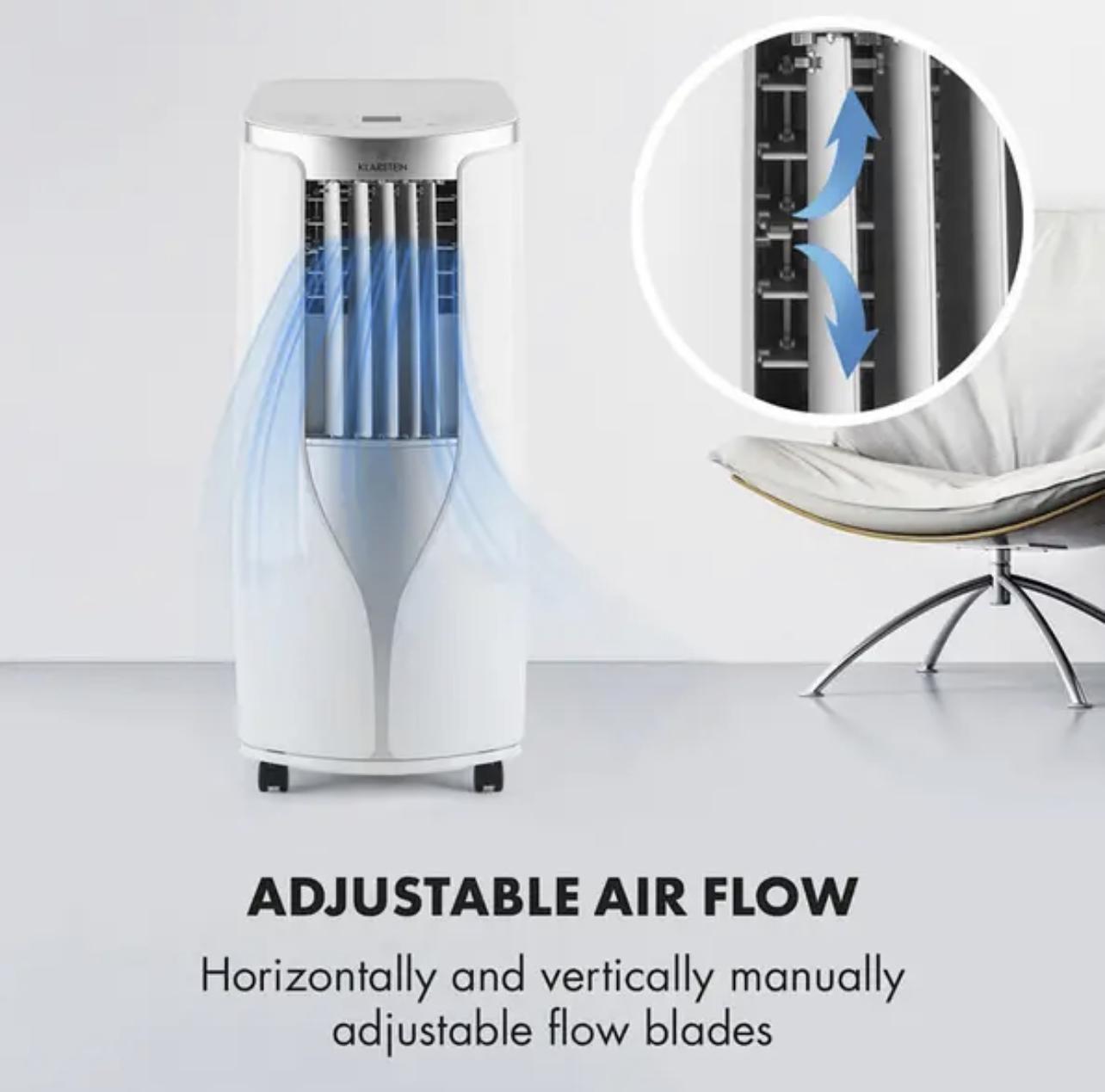 Кондиціонер мобільний KLARSTEIN Breeze 9 4в1 9000 БТЕ 2,6 кВт 44 м2 Білий (10029704) - фото 6 Кондиціонер мобільний KLARSTEIN Breeze 9 4в1 9000 БТЕ 2,6 кВт 44 м2 Білий (10029704) - фото 6