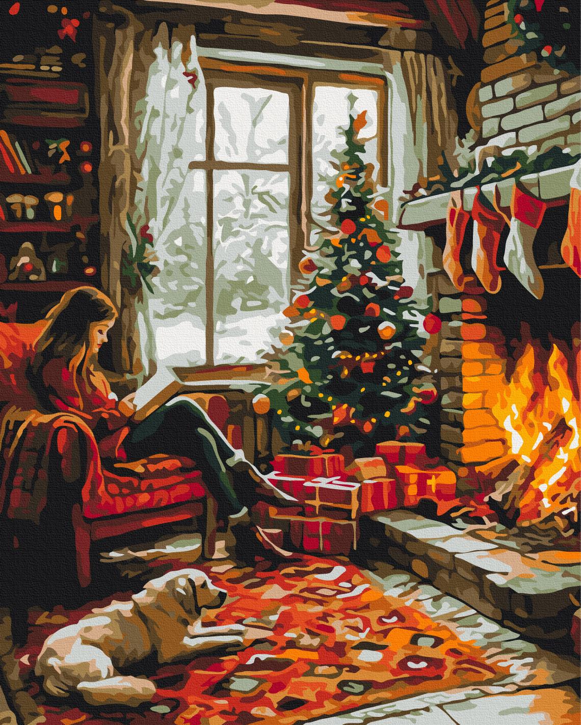 Картина по номерам Brushme 40x50 см Уют зимнего вечера (BS54208)