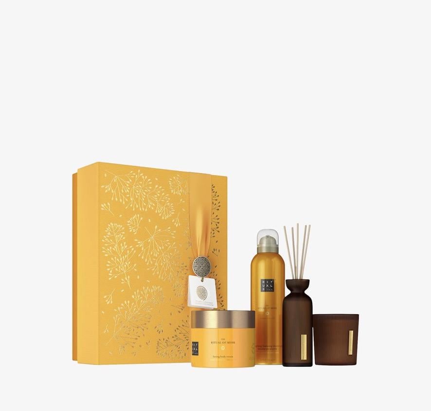 Подарунковий набір RITUALS of Mehr L гель для душу 200 мл/аромапалички 70 мл/крем для тіла 200 мл/аромасвічка 140 г (31951278)