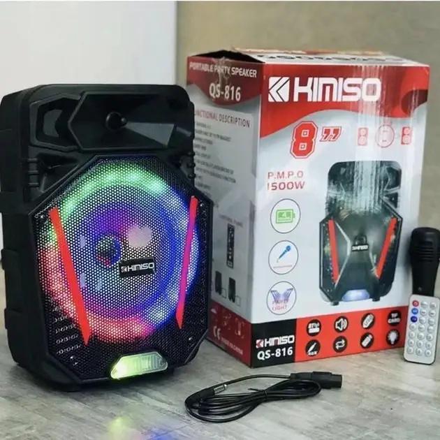 Колонка беспроводная портативная Bluetooth Kimiso QS-816 с микрофоном - фото 3