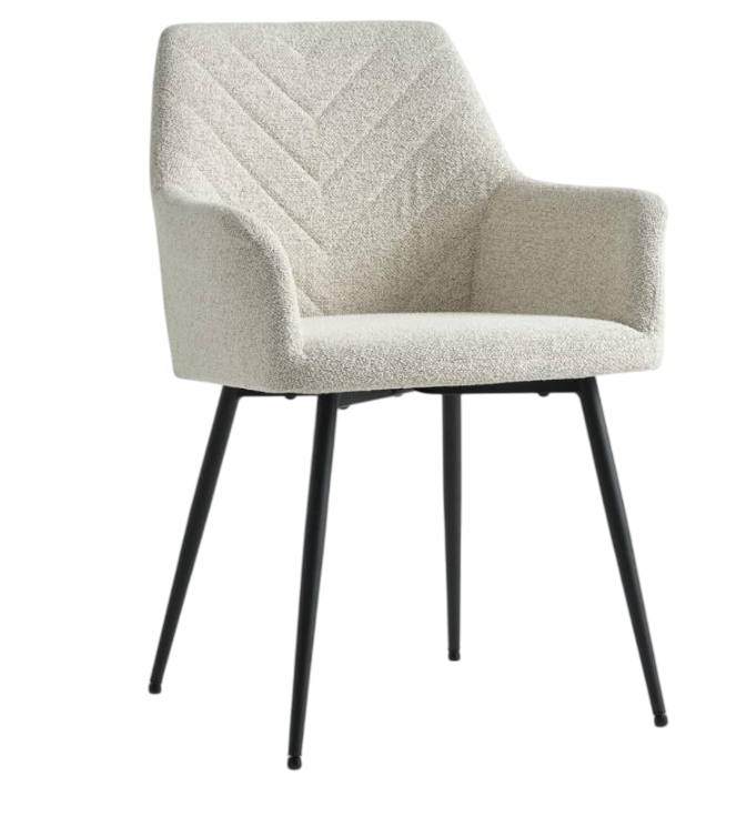 Стілець обідній 59х84х58 см Білий/Чорний (235c10ab)