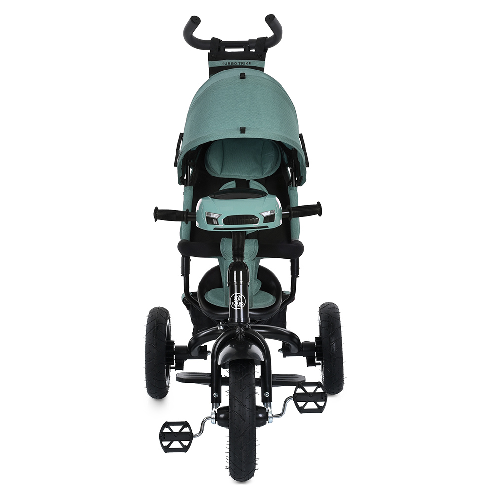Велосипед триколісний Turbo Trike MT 1006-3 з батьківською ручкою М'ятний - фото 3 Велосипед триколісний Turbo Trike MT 1006-3 з батьківською ручкою М'ятний - фото 3