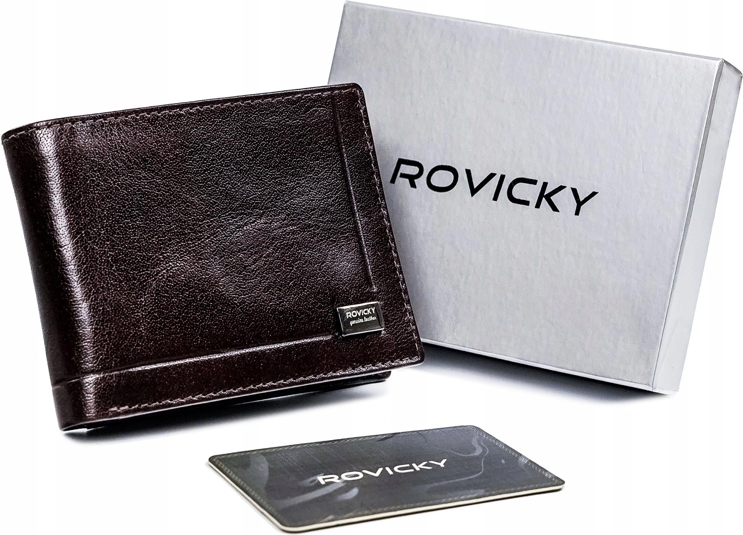 Кошелек мужской кожаный ROVICKY CPR-021-BAR-6446 Brown