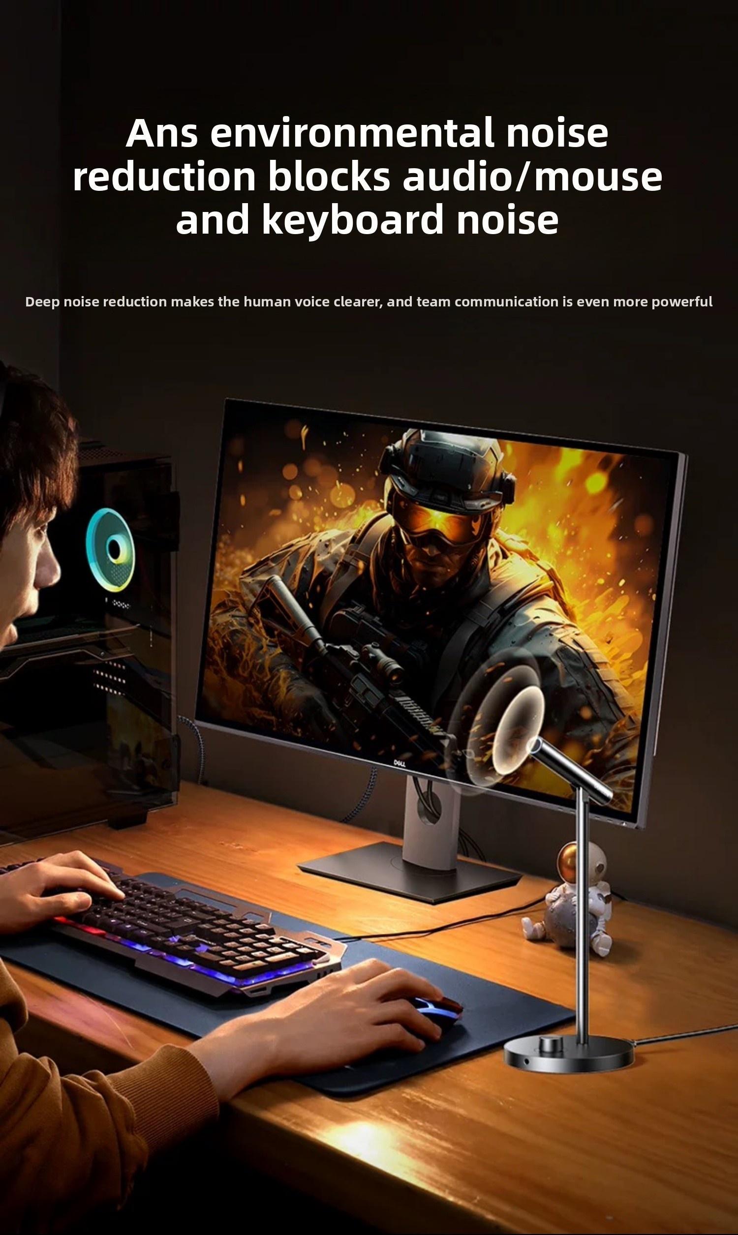 Мікрофон настільний Ugreen 360° 96 кГц/24 Чорний (55343) - фото 15 Мікрофон настільний Ugreen 360° 96 кГц/24 Чорний (55343) - фото 15