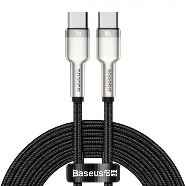 Кабель Baseus Cafule Metal Type-C to Type-C 100W 2 м Black Кабель Baseus Cafule Metal Type-C to Type-C 100W 2 м Black