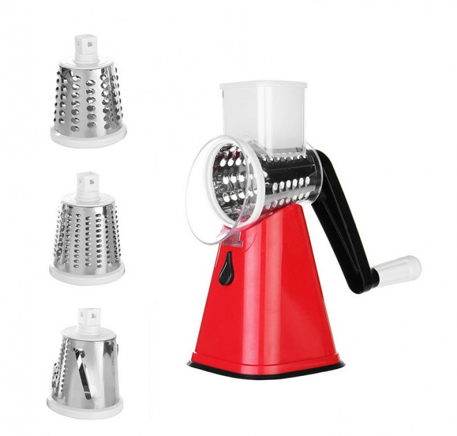 Овощерезка Tabletop Drum Grater Kitchen Master BIG Красный (2738)