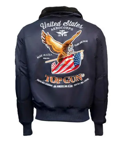 Бомбер Top Gun Eagle CW45 Jacket 3XL Navy (TGJ1938N3XL) - фото 2