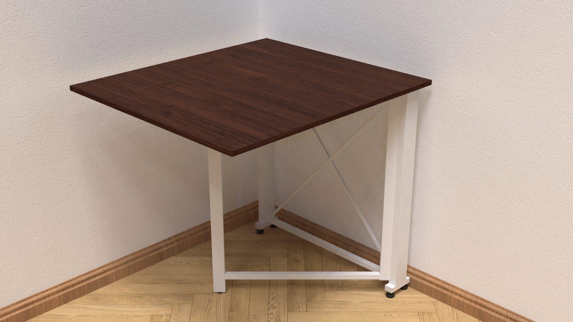 Стол-книжка трансформер Орион 1 Ferrum-decor 750x810x730 см металл Белый/ДСП Венге Магия (ORI110)