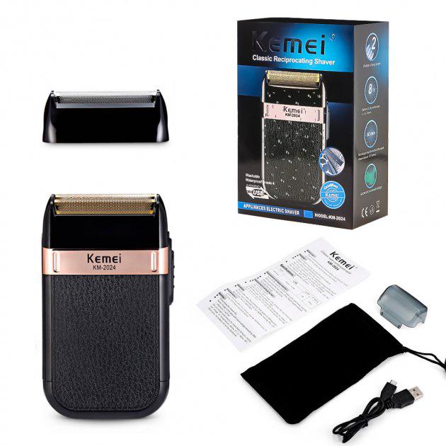 Бритва чоловіча Kemei акумуляторна KM-2024 (10929318) - фото 6