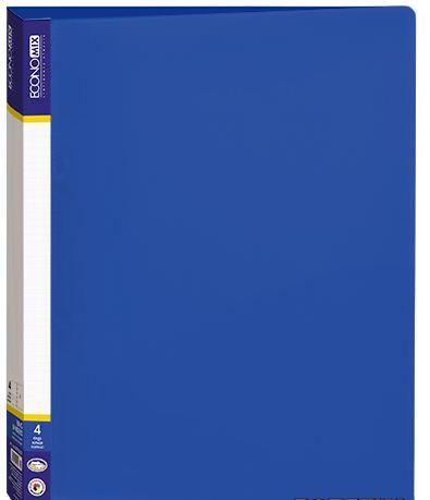 Папка Economix на 4 кольца А4 30 мм полипропилен Синий (Е30702-02)