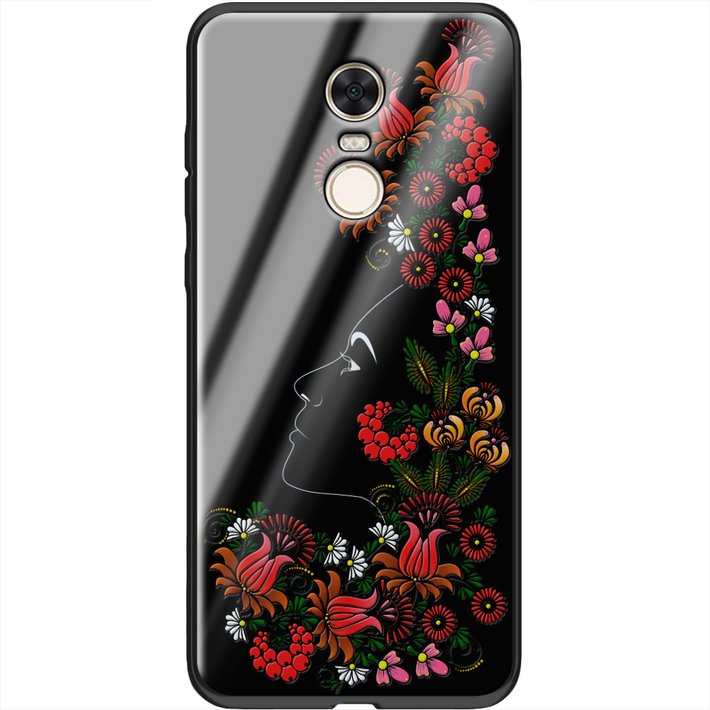 Чехол BoxFace Xiaomi Redmi 5 Plus 3D Ukrainian Muse Черный силикон со стеклом (32522-bk64-37744)