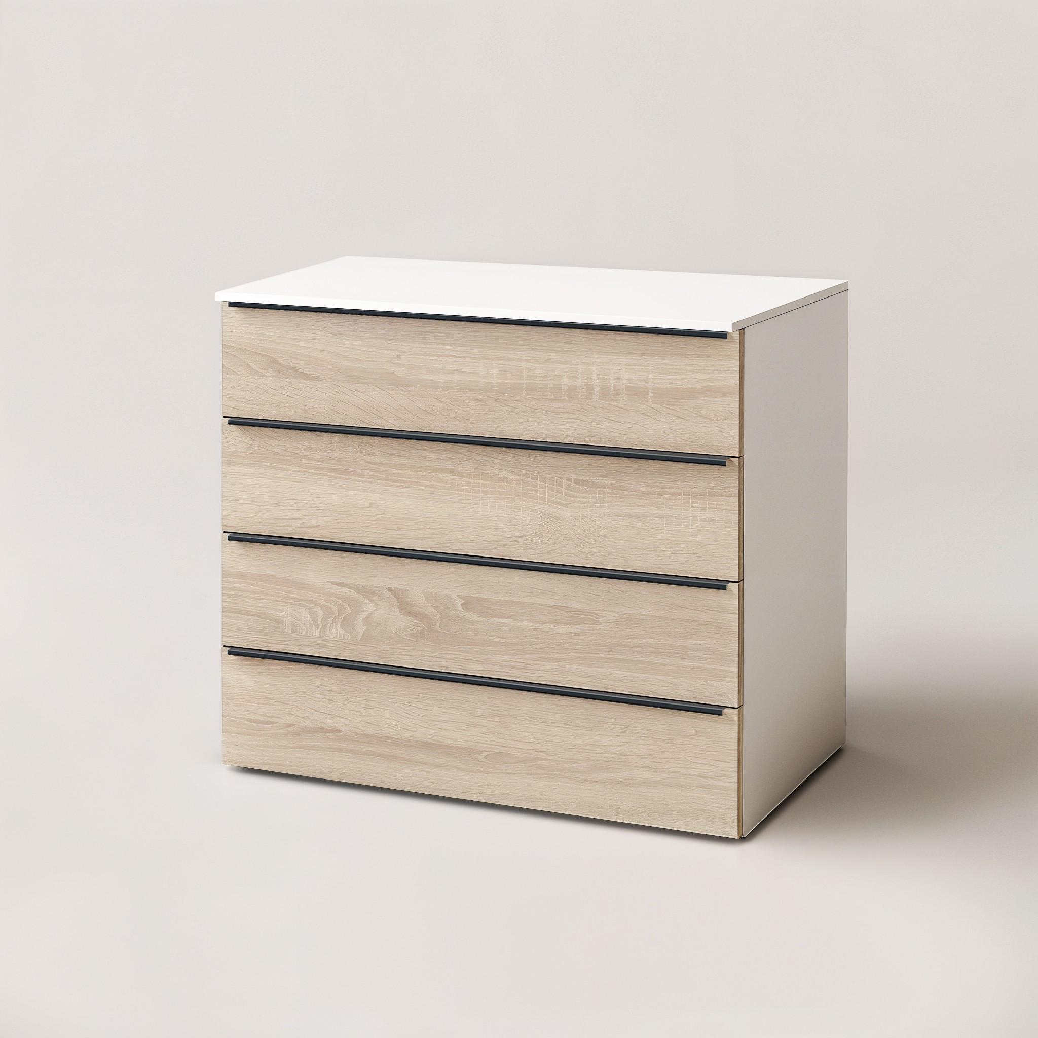 Комод на 4 шухляди FTX-4 1000х544х1014 мм Білий/Дуб Сонома - фото 2 Комод на 4 шухляди FTX-4 1000х544х1014 мм Білий/Дуб Сонома - фото 2