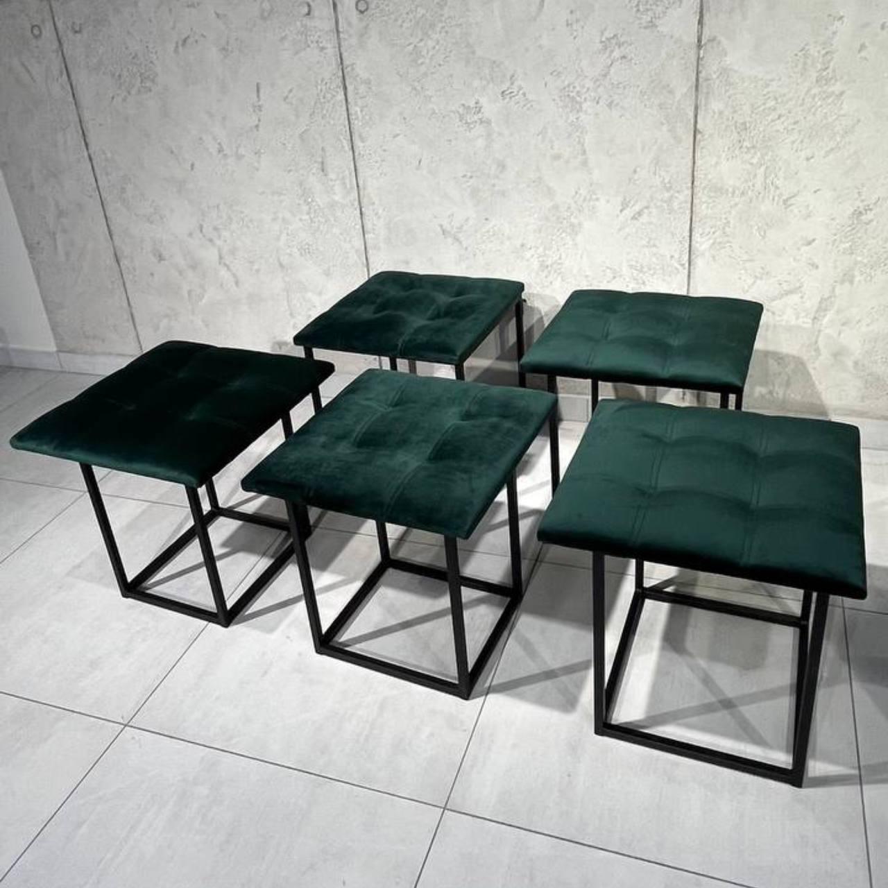 Пуф-трансформер велюровий 5в1 м'який Зелений (000088975) - фото 2 Пуф-трансформер велюровий 5в1 м'який Зелений (000088975) - фото 2