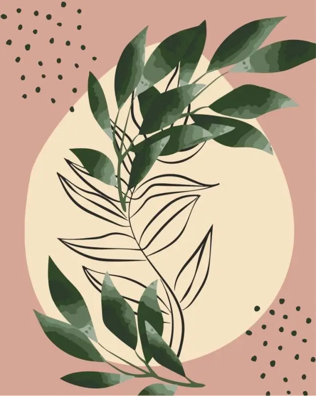 Картина по номерам ART CRAFT Пастельные листья 40x50 см (ACR-B-13056-AC)