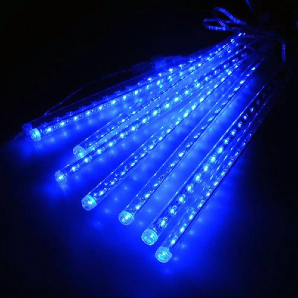 Гирлянда Тающие сосульки 30 см Синий (1-80)