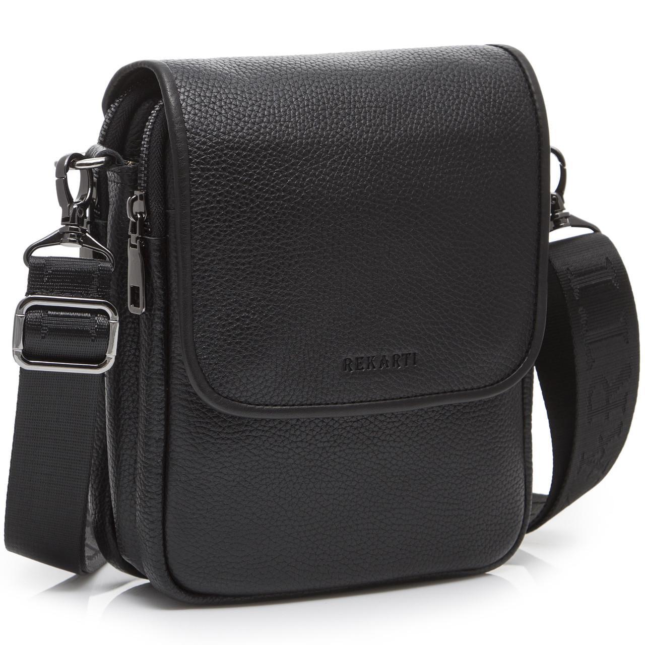 Сумка мужская Tiding Bag через плечо Черный (TD-23433)