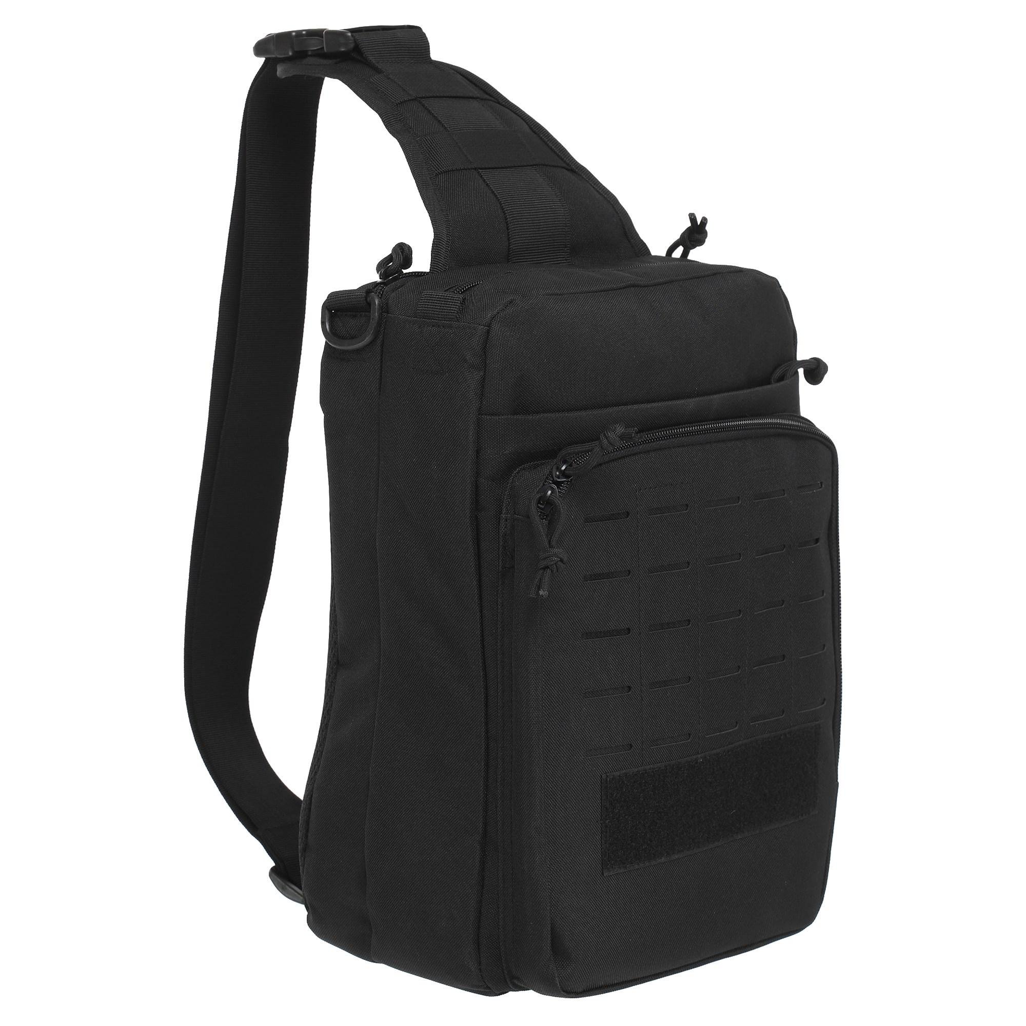 Сумка-слинг с одной лямкой Silver Knight 33x23x10 см 8 л Черный (YF-273)