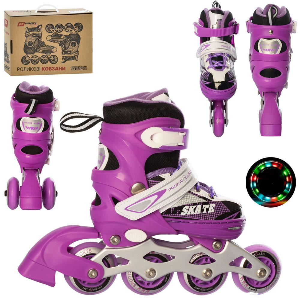 Ковзани дитячі роликові Profi A 4123-XS-V р. 27-30 - фото 2 Ковзани дитячі роликові Profi A 4123-XS-V р. 27-30 - фото 2