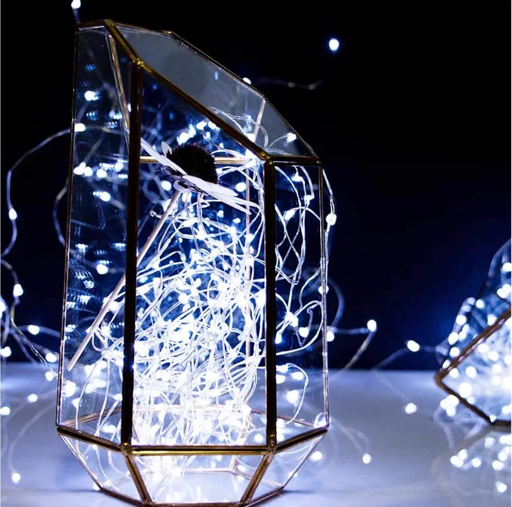 Гірлянда нитка Роса на батарейках 2хАА 5 м 50LED холодний білий - фото 7 Гірлянда нитка Роса на батарейках 2хАА 5 м 50LED холодний білий - фото 7