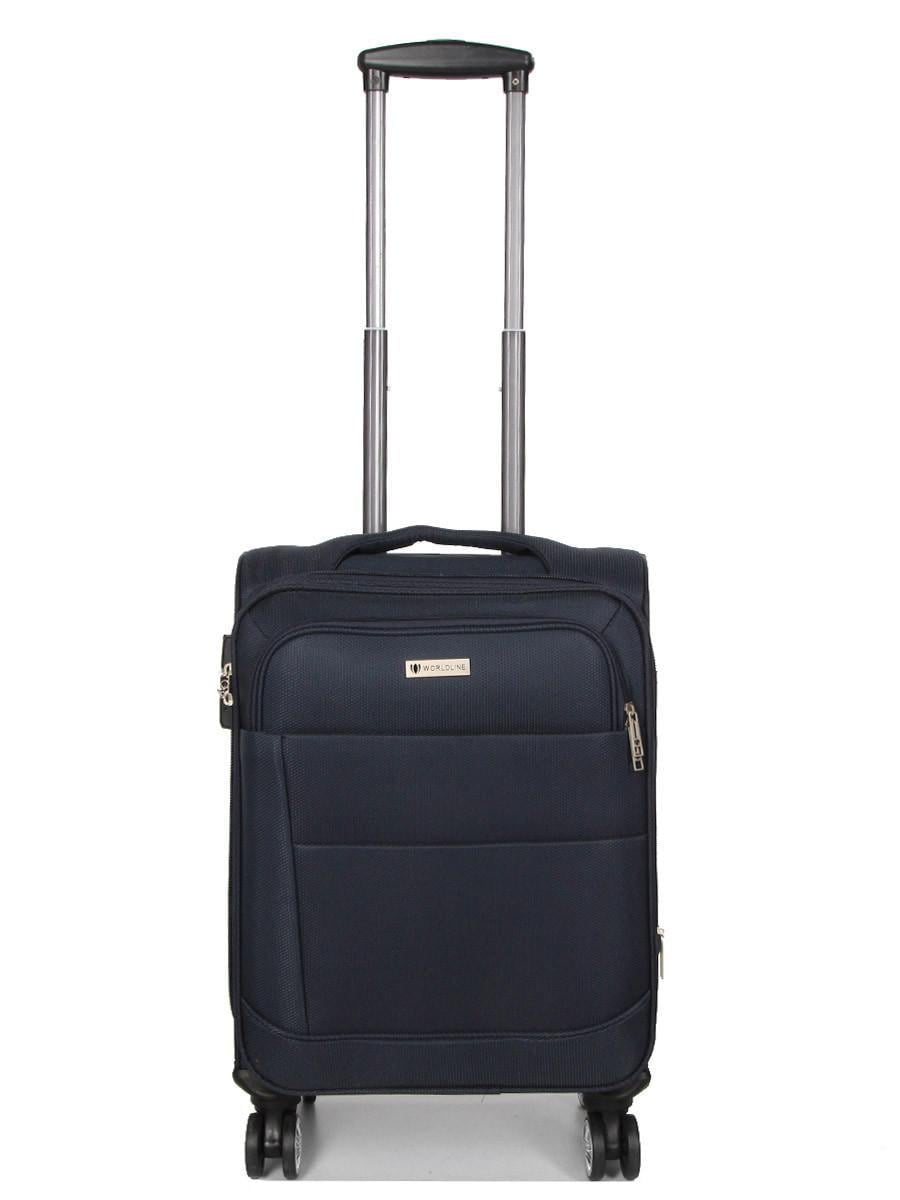 Чемодан малый Worldline ткань S 55х39х24 + 5 см 44 л 3,2 кг Синий (620) Чемодан малый Worldline ткань S 55х39х24 + 5 см 44 л 3,2 кг Синий (620)