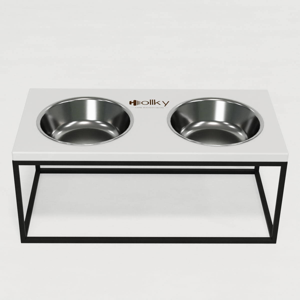 Миски на подставке для больших собак Hollky Base XL20 2х1,8 л (BXL20-522620-BLWH) - фото 5 Миски на подставке для больших собак Hollky Base XL20 2х1,8 л (BXL20-522620-BLWH) - фото 5