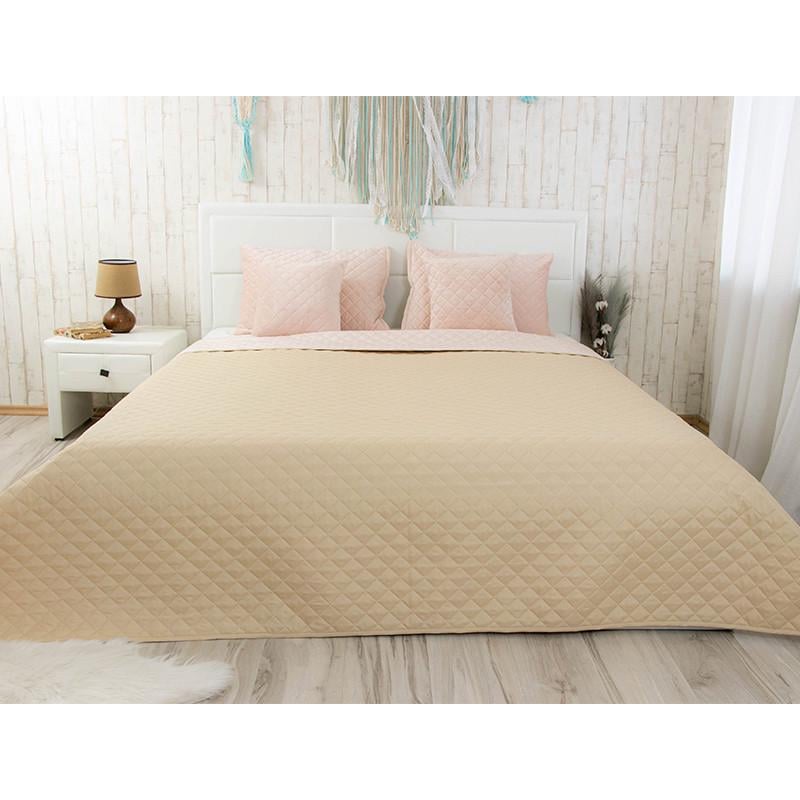 Покривало двостороннє Руно велюр 150x220 см М'ятний (28092598) - фото 2 Покривало двостороннє Руно велюр 150x220 см М'ятний (28092598) - фото 2