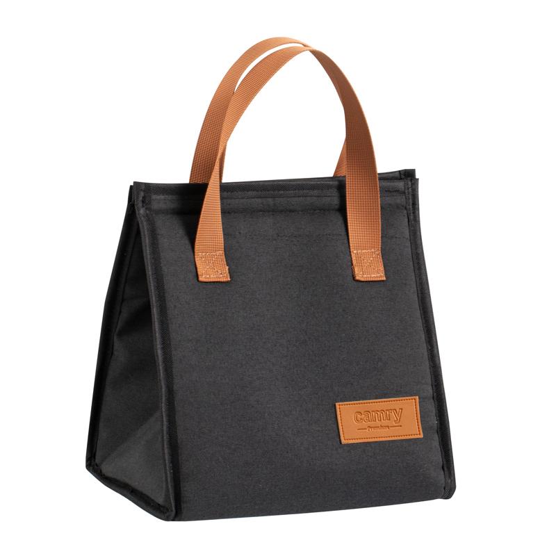 Сумка холодильник Camry для пляжа и пикника с ручками 5 л Черный (CR 4524)