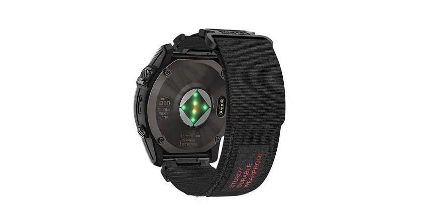 Ремешок Nylon Loop для смарт-часов Garmin Quatix 8 47 мм 22 мм Черный