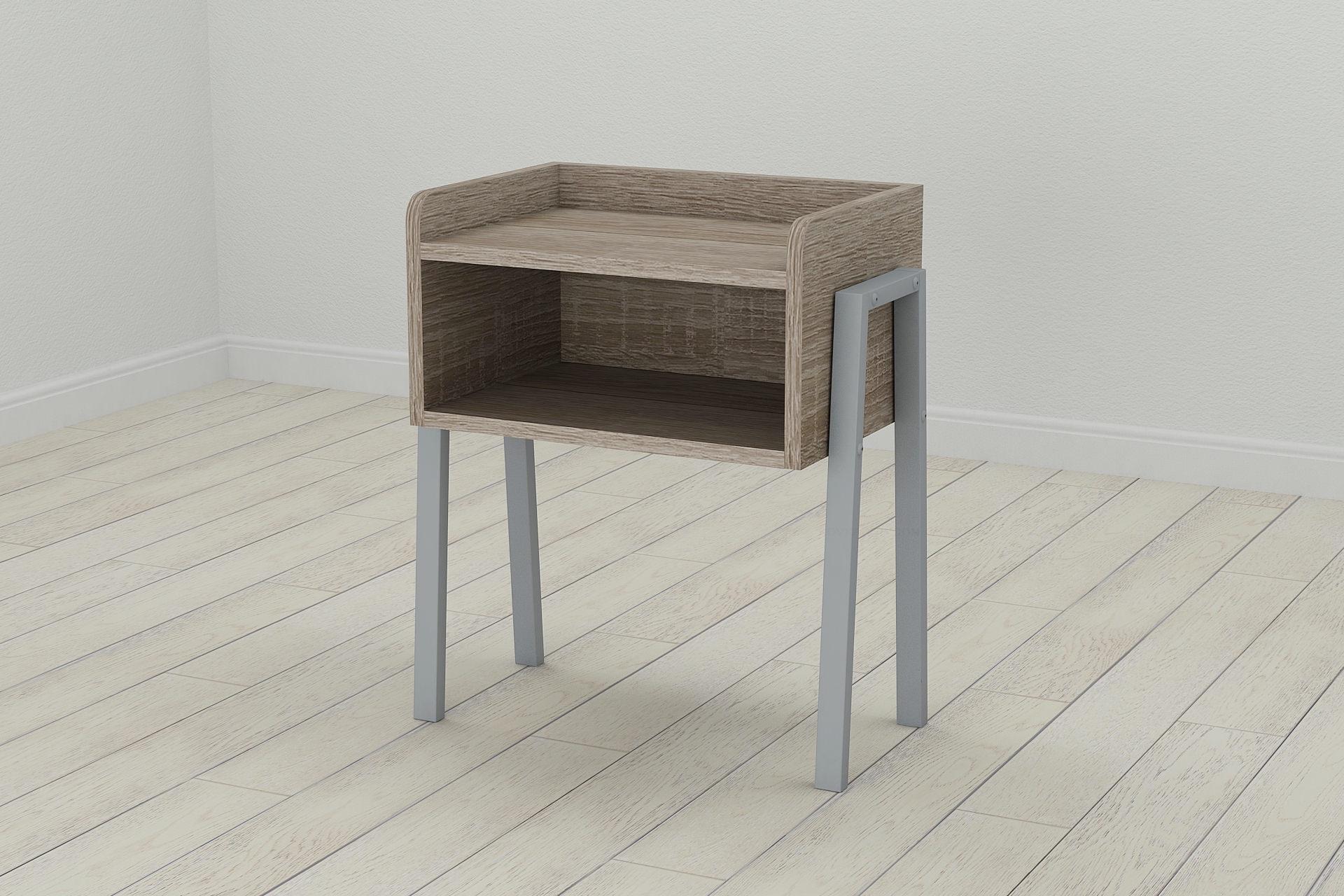 Тумба модульная Ferrum-decor Джузи металл/ДСП 16 мм 540x450x320 мм Серый/Сонома Трюфель (FRD-102986)
