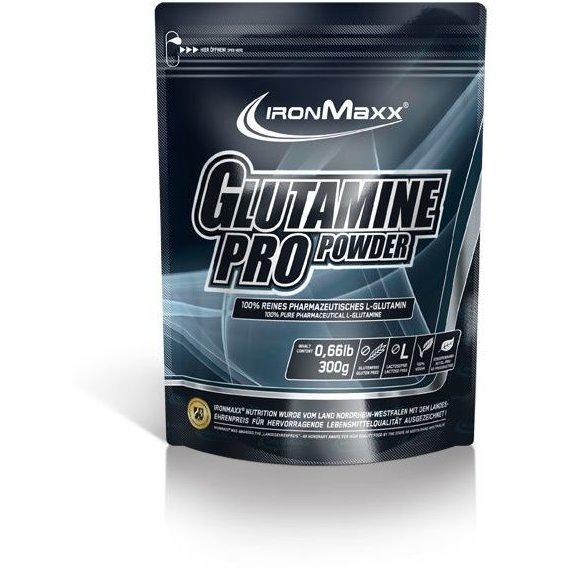 Глютамин для спорта IronMaxx Glutamine Pro Powder 300 г 60 порций Unflavored