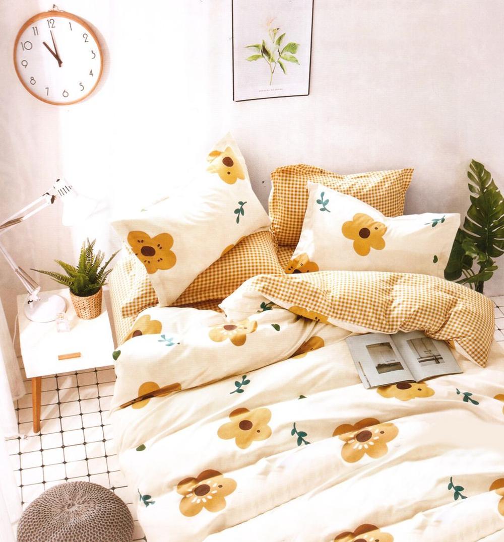 Комплект постельного белья Home comfort полуторный простынь на резинке хлопок 9983037 SN (DR010319)