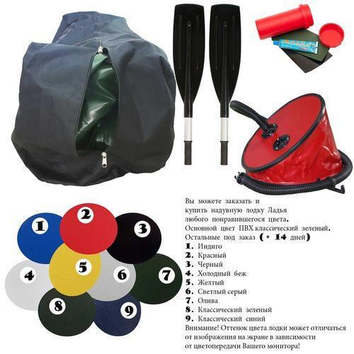 Надувний човен Ладья ЛТ-190С ПВХ 1-о місний/гребний/рейкове дно - фото 7 Надувний човен Ладья ЛТ-190С ПВХ 1-о місний/гребний/рейкове дно - фото 7