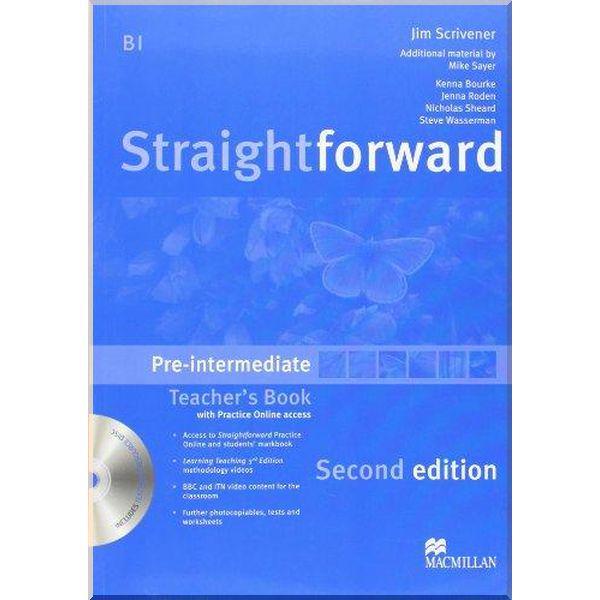 Книга для учителя Straightforward Second Edition Pre-Intermediate Teacher's Book with CD-ROM and Practice