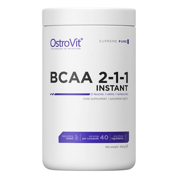 Амінокислота OstroVit BCAA Instant 400 г без смакових добавок Амінокислота OstroVit BCAA Instant 400 г без смакових добавок