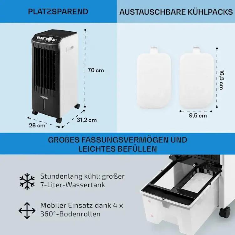 Вентилятор/охладитель/увлажнитель воздуха KLARSTEIN MCH-1 V2 3в1 (10029739) - фото 5 Вентилятор/охладитель/увлажнитель воздуха KLARSTEIN MCH-1 V2 3в1 (10029739) - фото 5