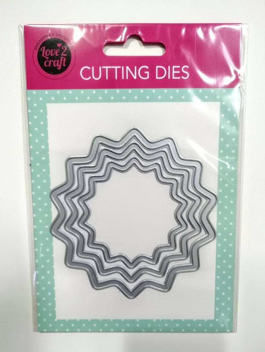 Набір вирубок Love2Craft CUTTING DIES зірки/сонечко з хвилястим краєм для скрапбукінгу/кардмейкінгу та декору (500117)