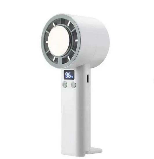 Вентилятор-міні портативний з льодяним компресом LED дисплеєм 12W Білий (XP-C01)