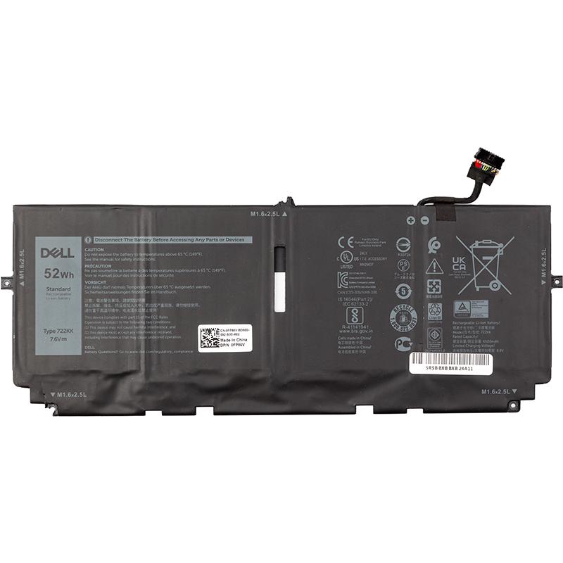 Аккумулятор для ноутбуков DELL XPS 13 9300 722KK 7,6V 6500mAh
