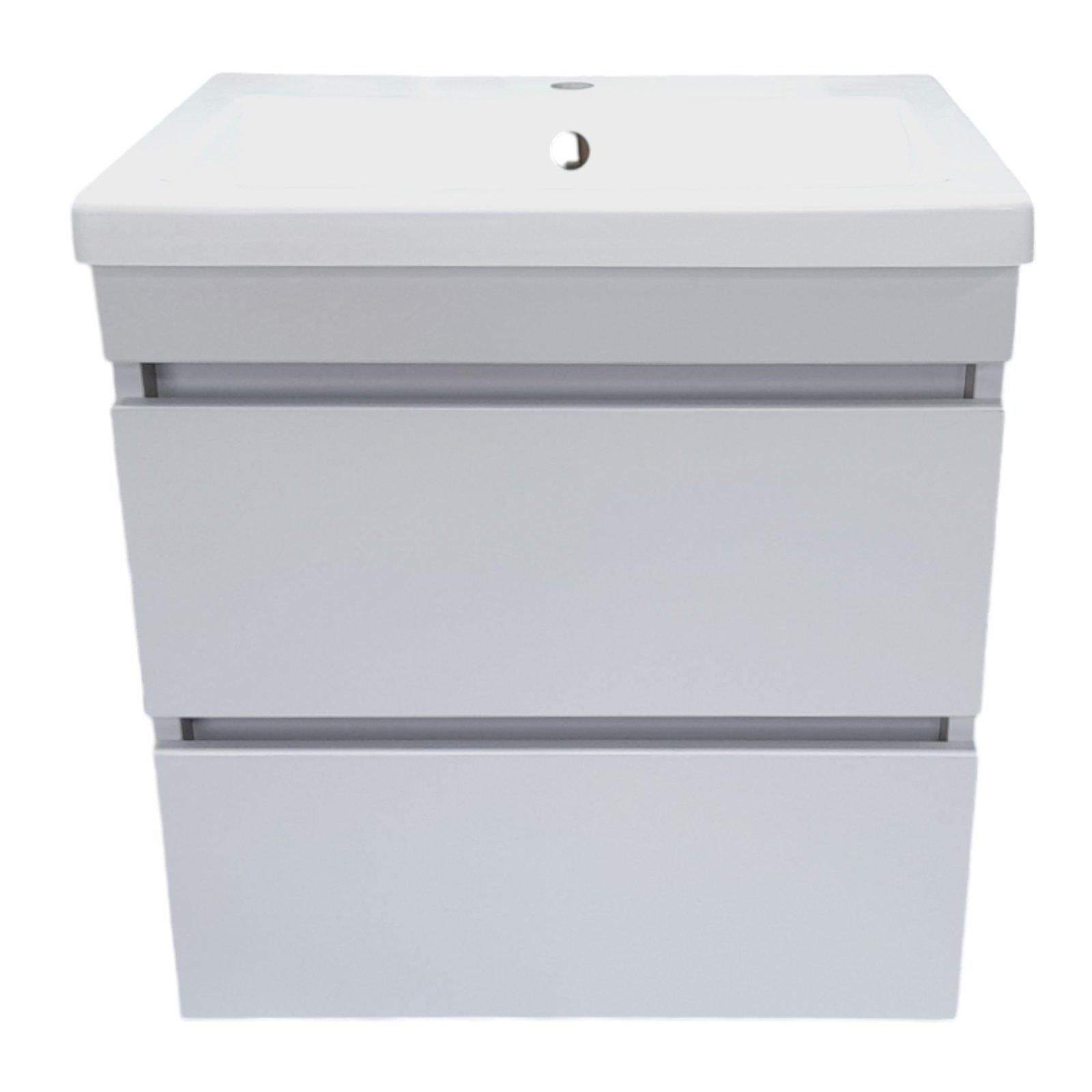 Тумба подвесная для ванной комнаты пластиковая Mikola-M Atlant 60 см White (2351) - фото 3 Тумба подвесная для ванной комнаты пластиковая Mikola-M Atlant 60 см White (2351) - фото 3