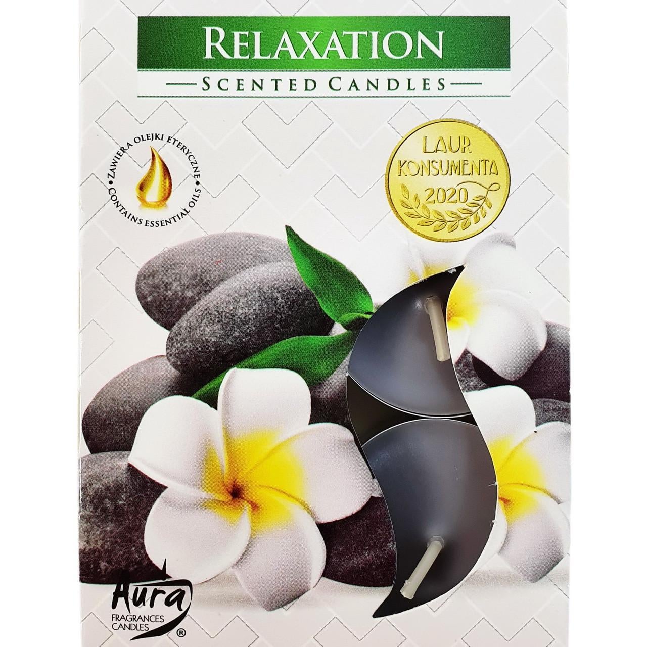 Свеча таблетка ароматическая Bispol Релакс 6 шт. (7G-p15-333)