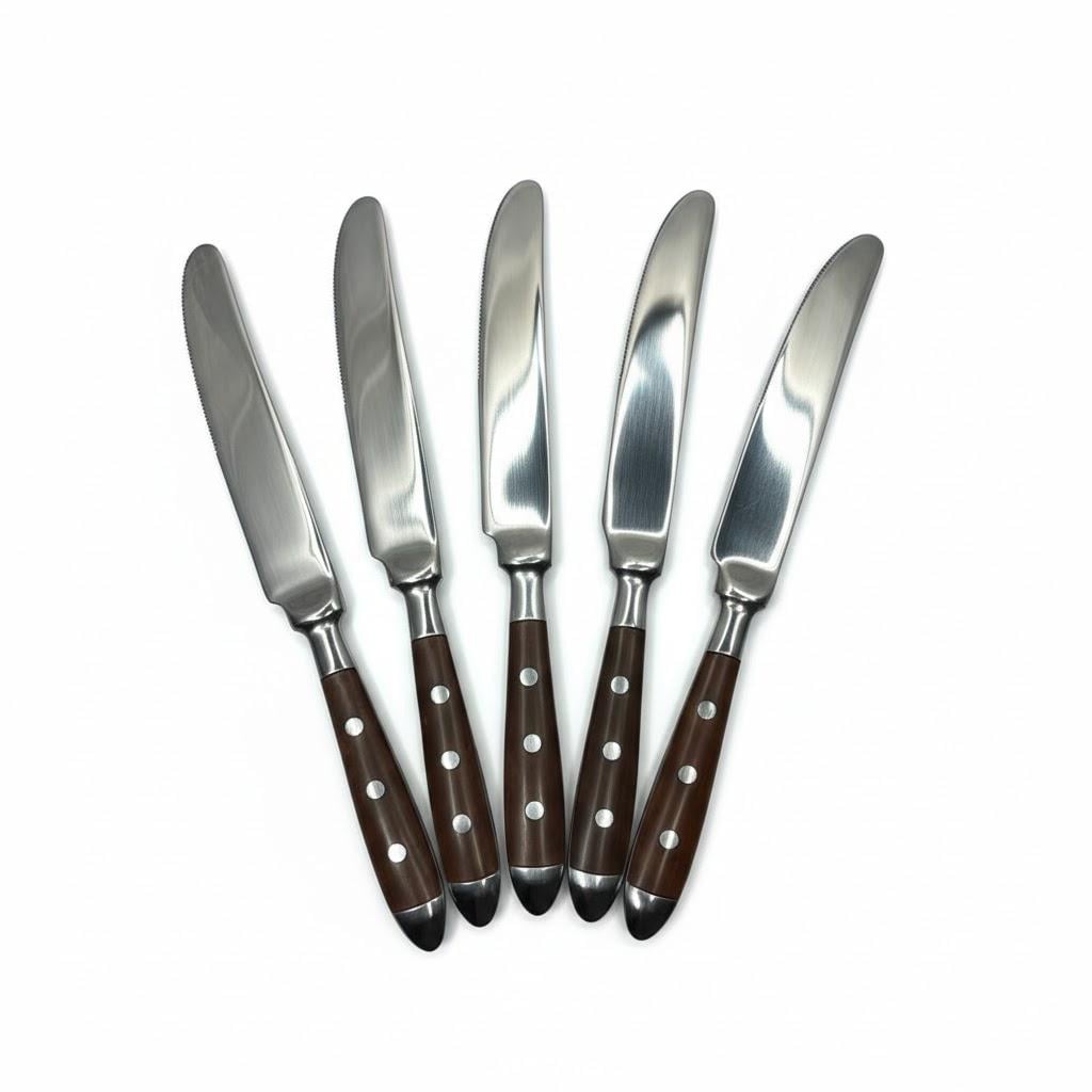 Набор столовых ножей Olens Дерево 6 шт х 21,6 см (102-241)