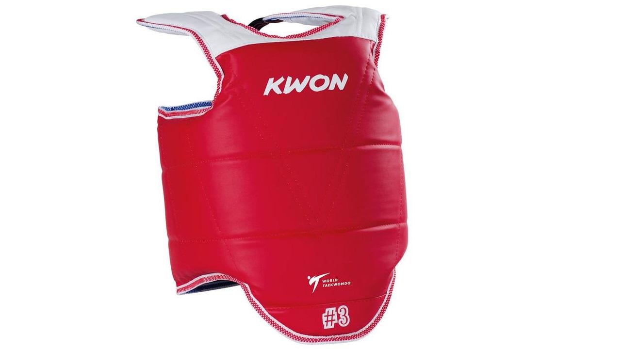 Жилет для тхэквондо KWON двухсторонний №3 Красный/Синий (33119)