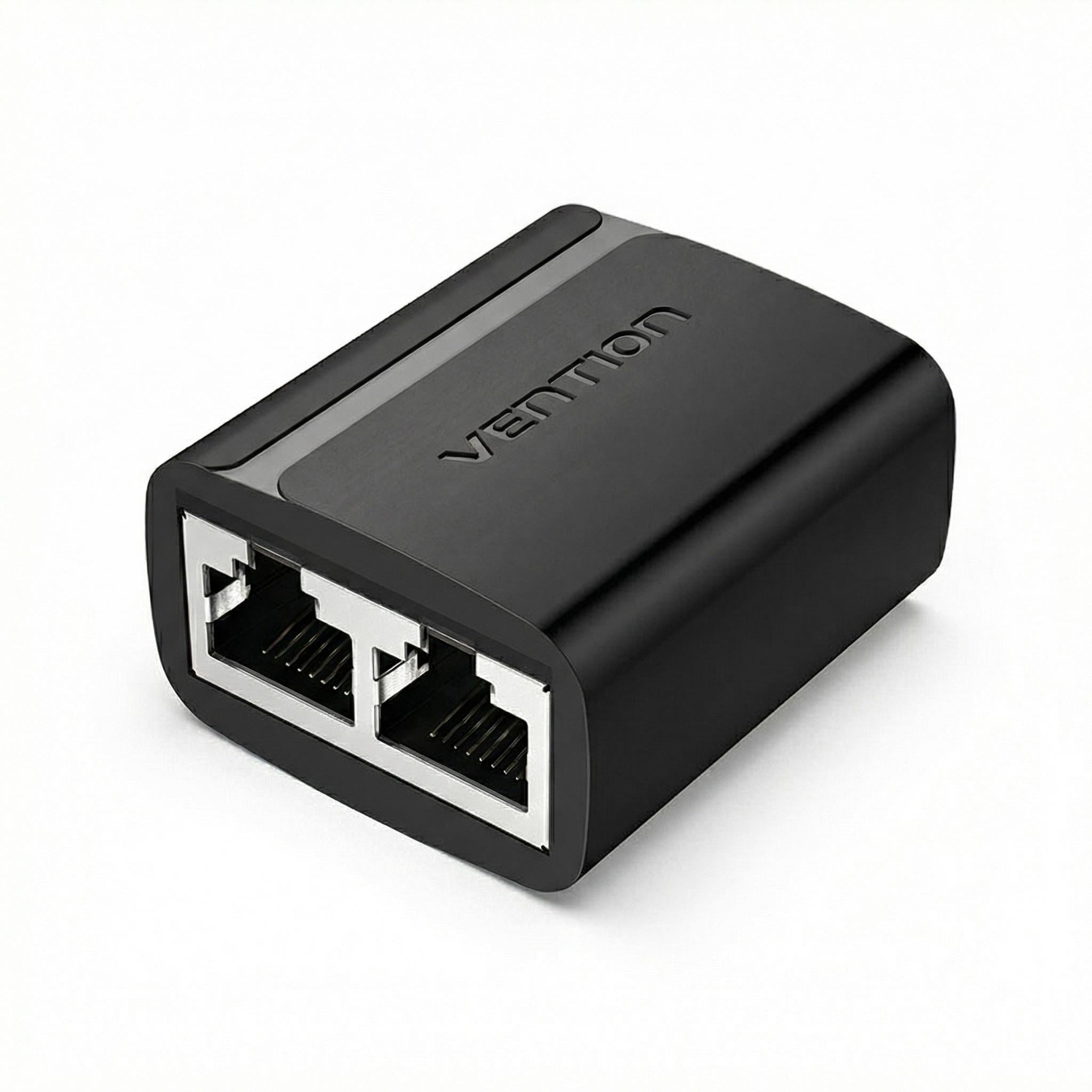 Адаптер-разветвитель RJ45 Vention 1на2/100 Мбит/с/2 шт. Черный (IPTB0)