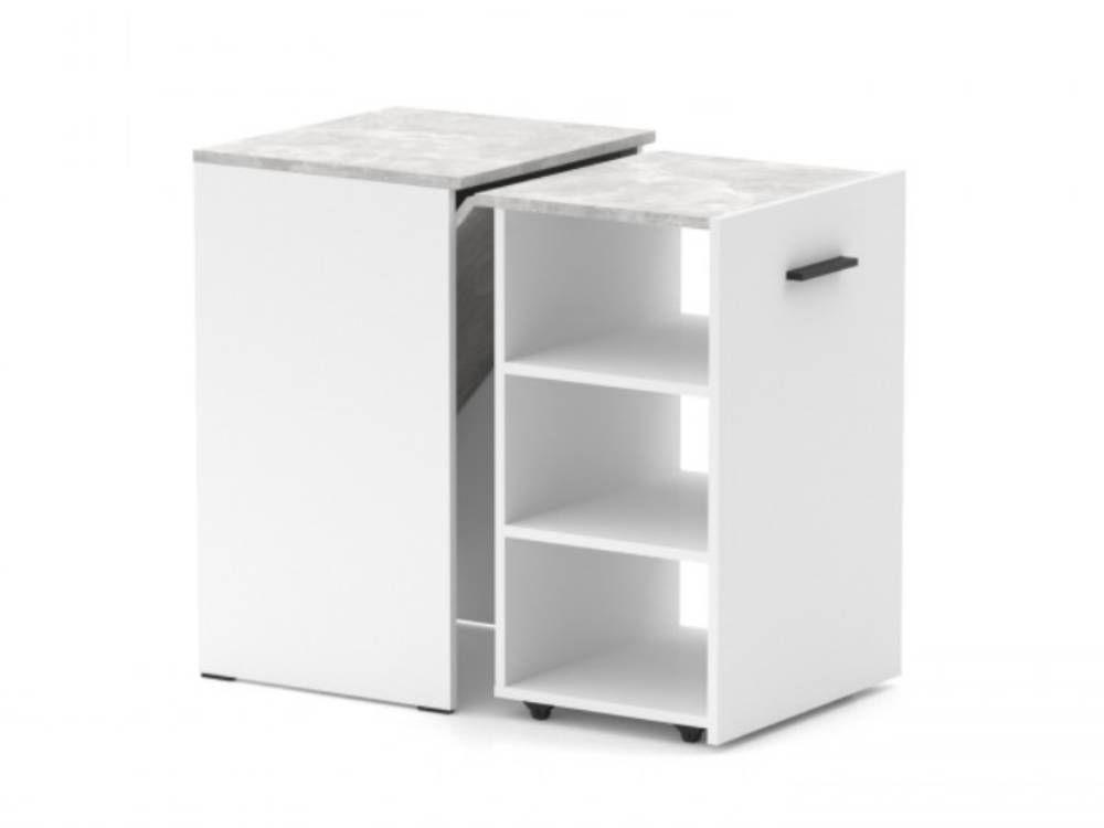 Стол-трансформер Knap Hobana World 140х50х75 см Белый/ателье светлый (S201000122) - фото 2 Стол-трансформер Knap Hobana World 140х50х75 см Белый/ателье светлый (S201000122) - фото 2